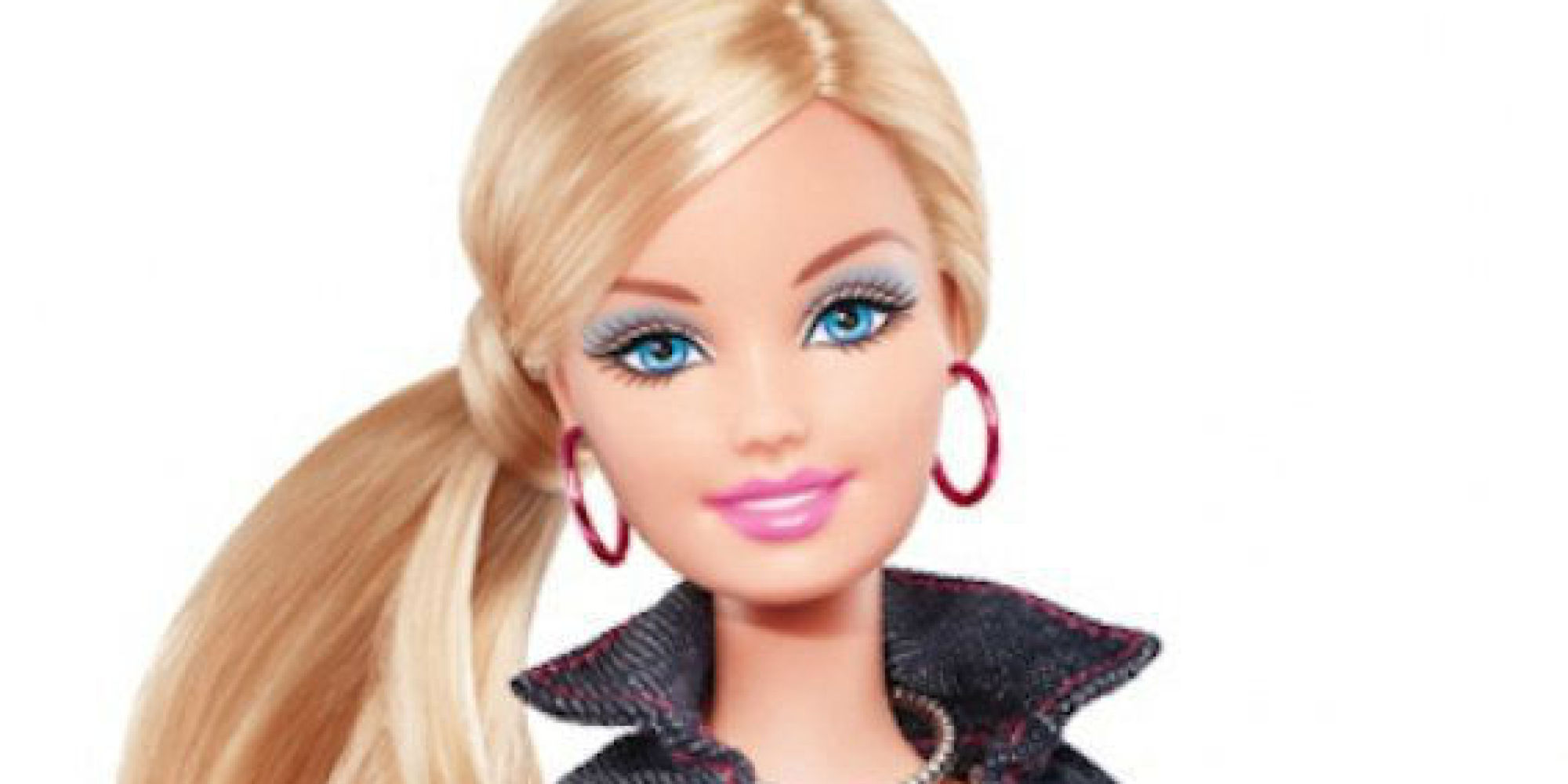 barbie with blue eyeshadow