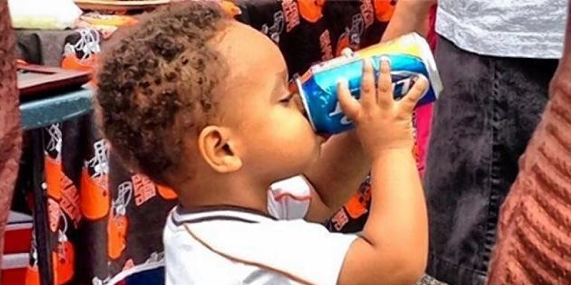 Kid Drinking Beer At Football Game Caught On Camera