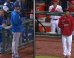 Cardinals, Dodgers Standoff: LA's Scott Van Slyke vs. St. Louis' Joe Kelly (VIDEO)