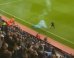Crazed Fans Hit Referee With Smoke Bomb In Middle Of Game (VIDEO)