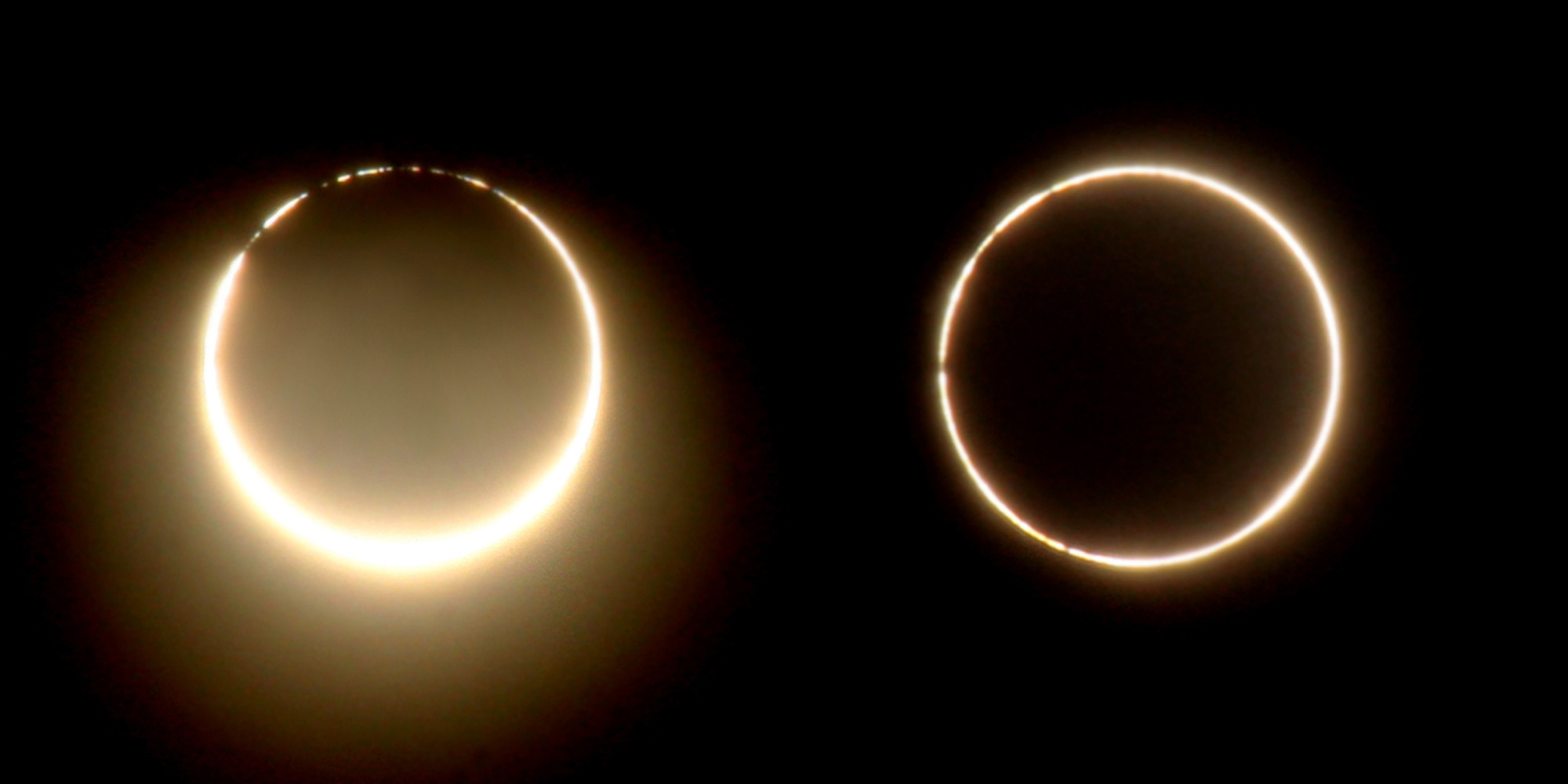 Hybrid solar eclipse [Photo Credits: Huffington Post]