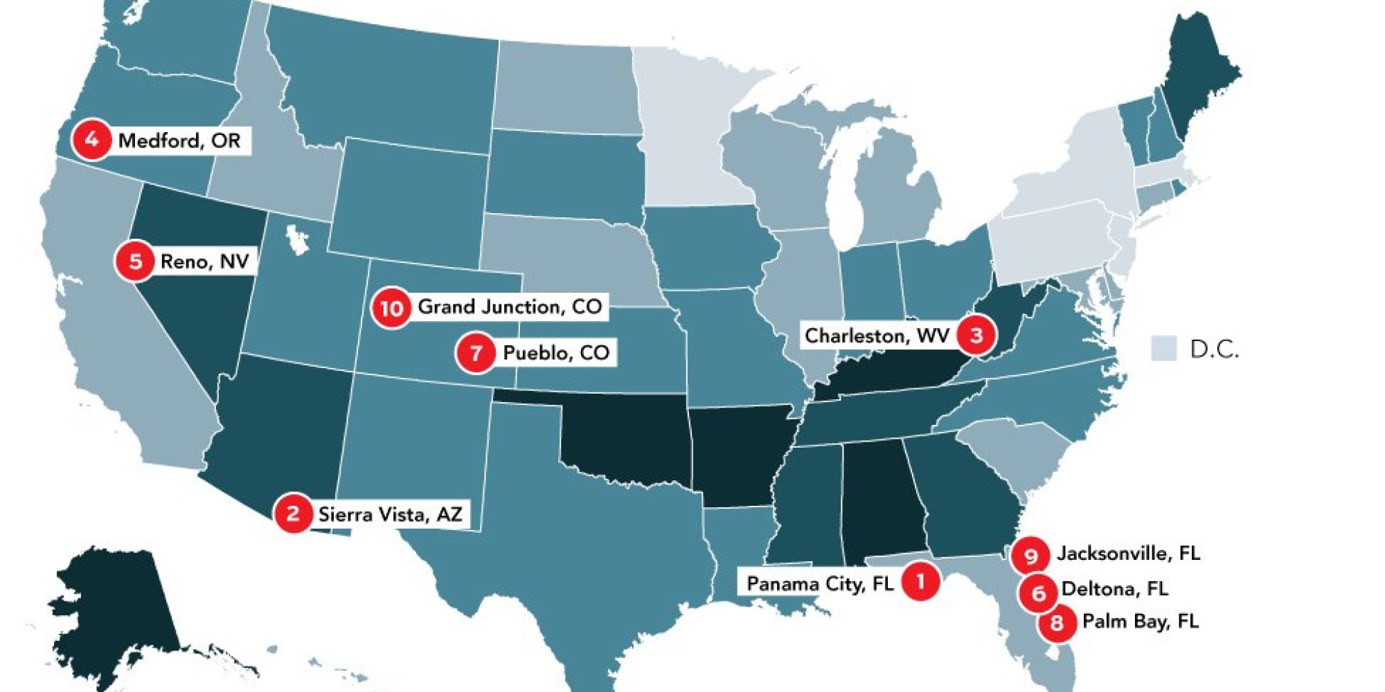 This Map Of U.S. Divorce Rates Shows Where Marriages Go To Die HuffPost