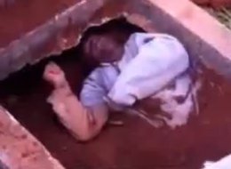 man buried alive brazil