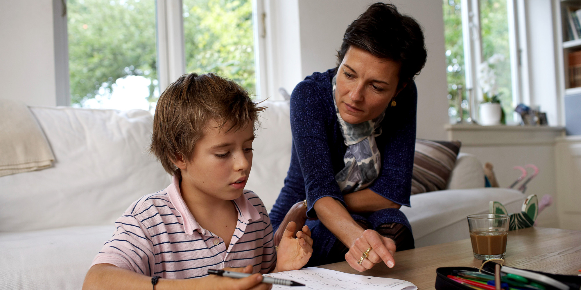 Divorced family and organizing homework