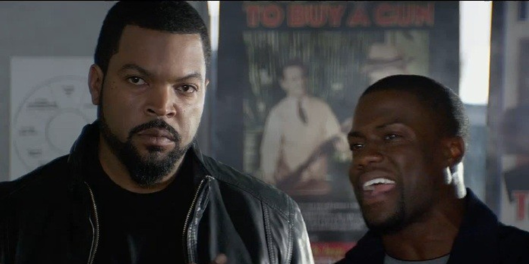 Kevin Hart Ice Cube In Ride Along Trailer 0871