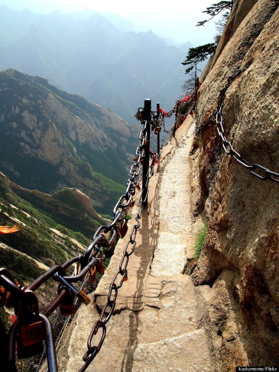 Mount Huashan Is One Of The Most Dangerous, Terrifying Hikes In The
