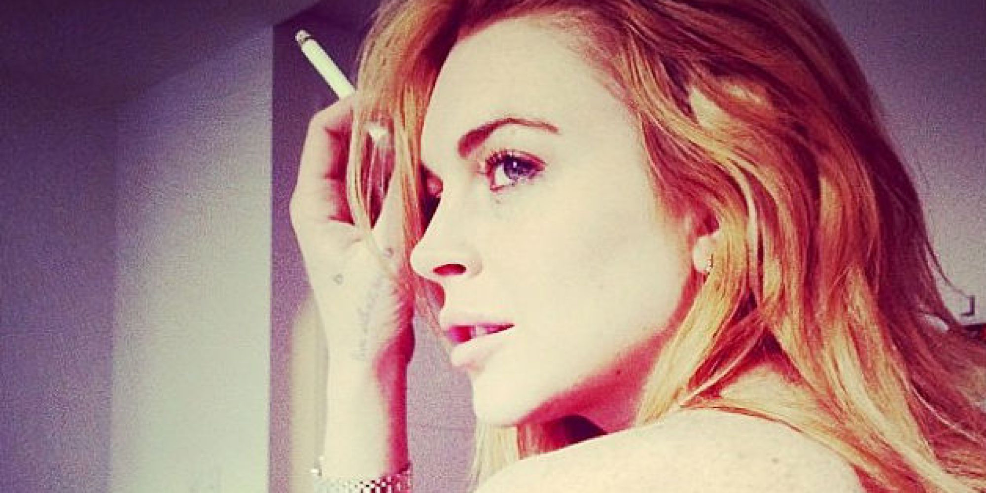 Lindsay Lohan Shares Topless Photo On Instagram