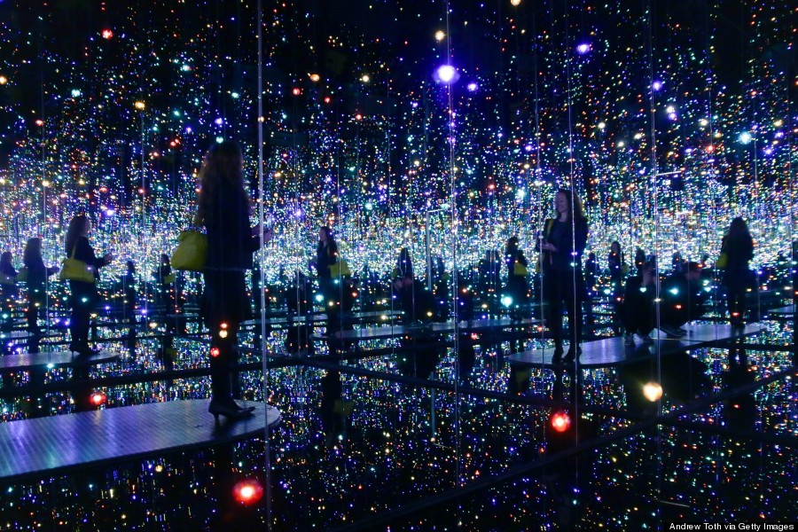 New Yorkers Flock To Yayoi Kusama's New, Bespeckled 