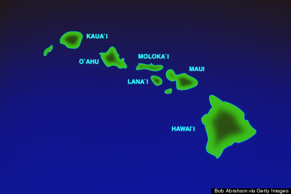 hawaii on map