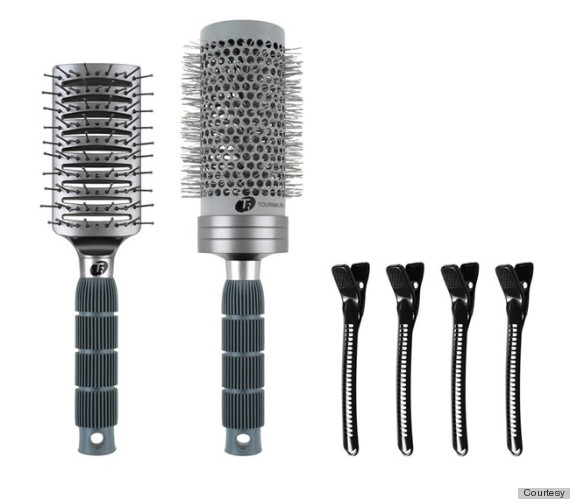 t3 hair brushes clips