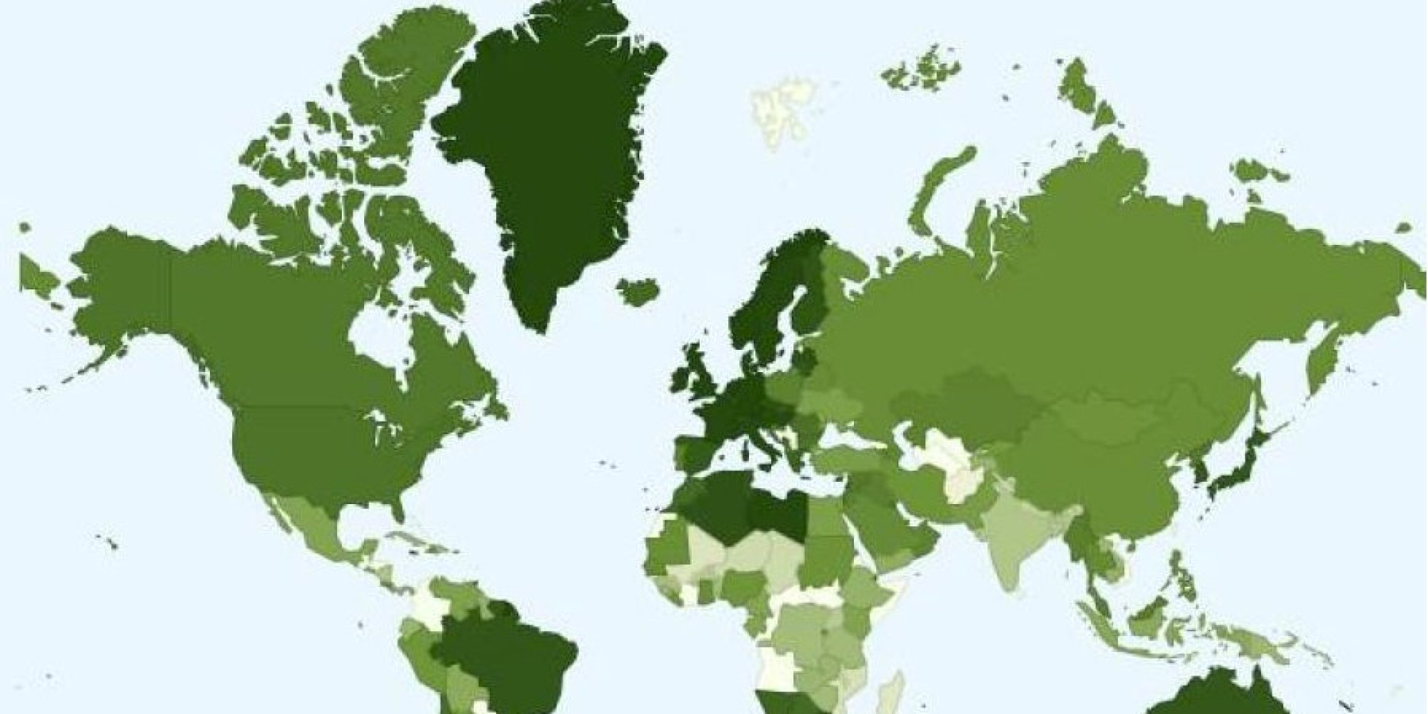 This Map Shows The Average Marrying Age Around The World