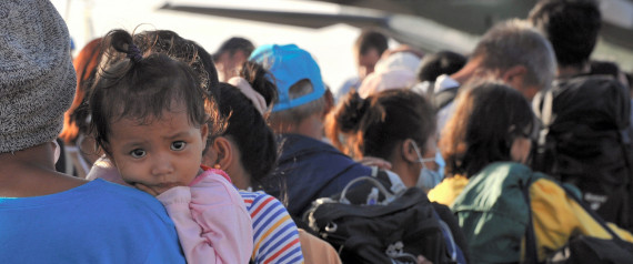 typhoon survivors displaced