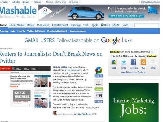 Mashable Down