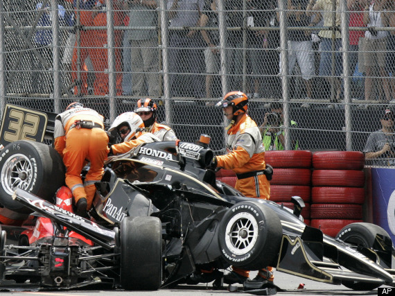 Marco Andretti Crash Video
