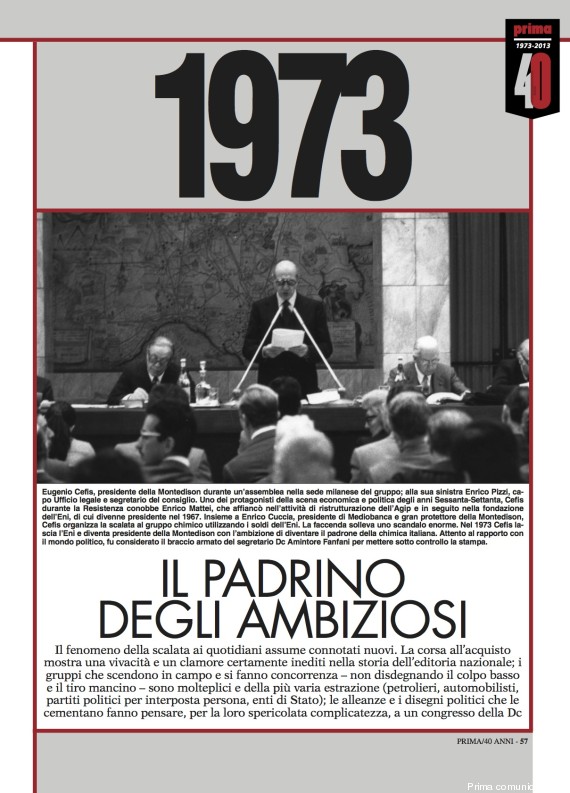 prima comunicazione 1973