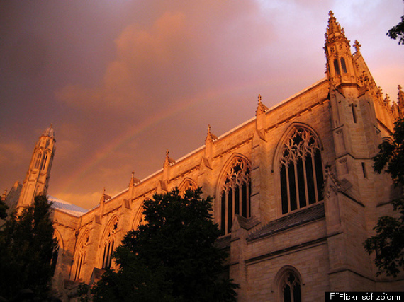 Rainbow Over Princeton Chapel W
