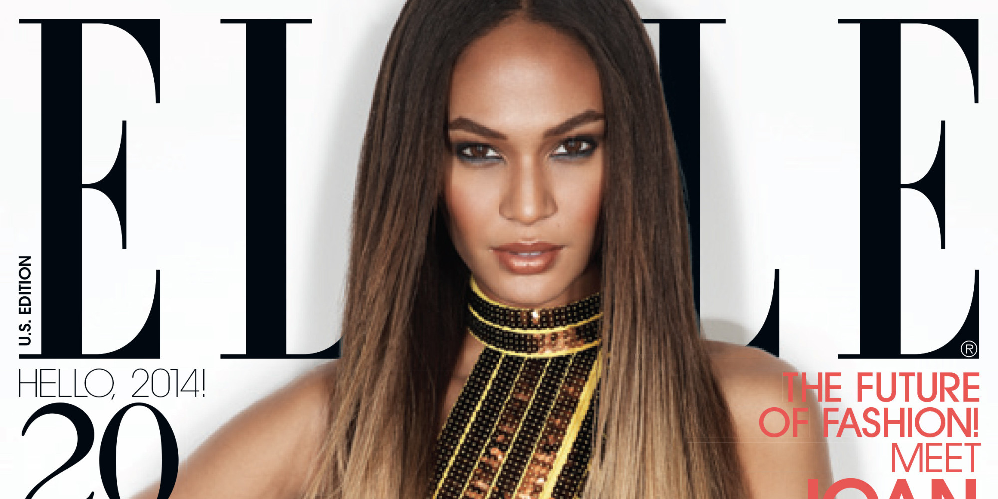 Joan Smalls Gets Glam For Elle S First Cover Of 2014 And Talks Fashion Diversity Photos Huffpost