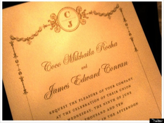Coco Rocha Tweets Her Wedding Invitation Coco Rocha Wedding Invitation