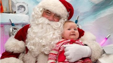 Santa and baby