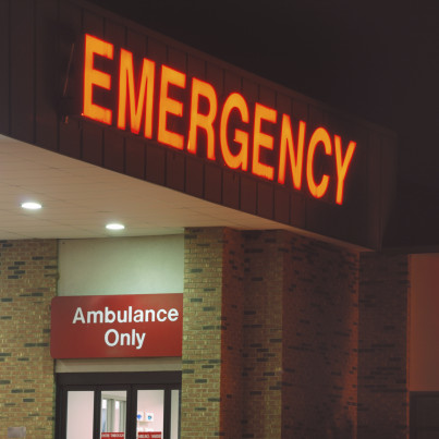 emergency room sign