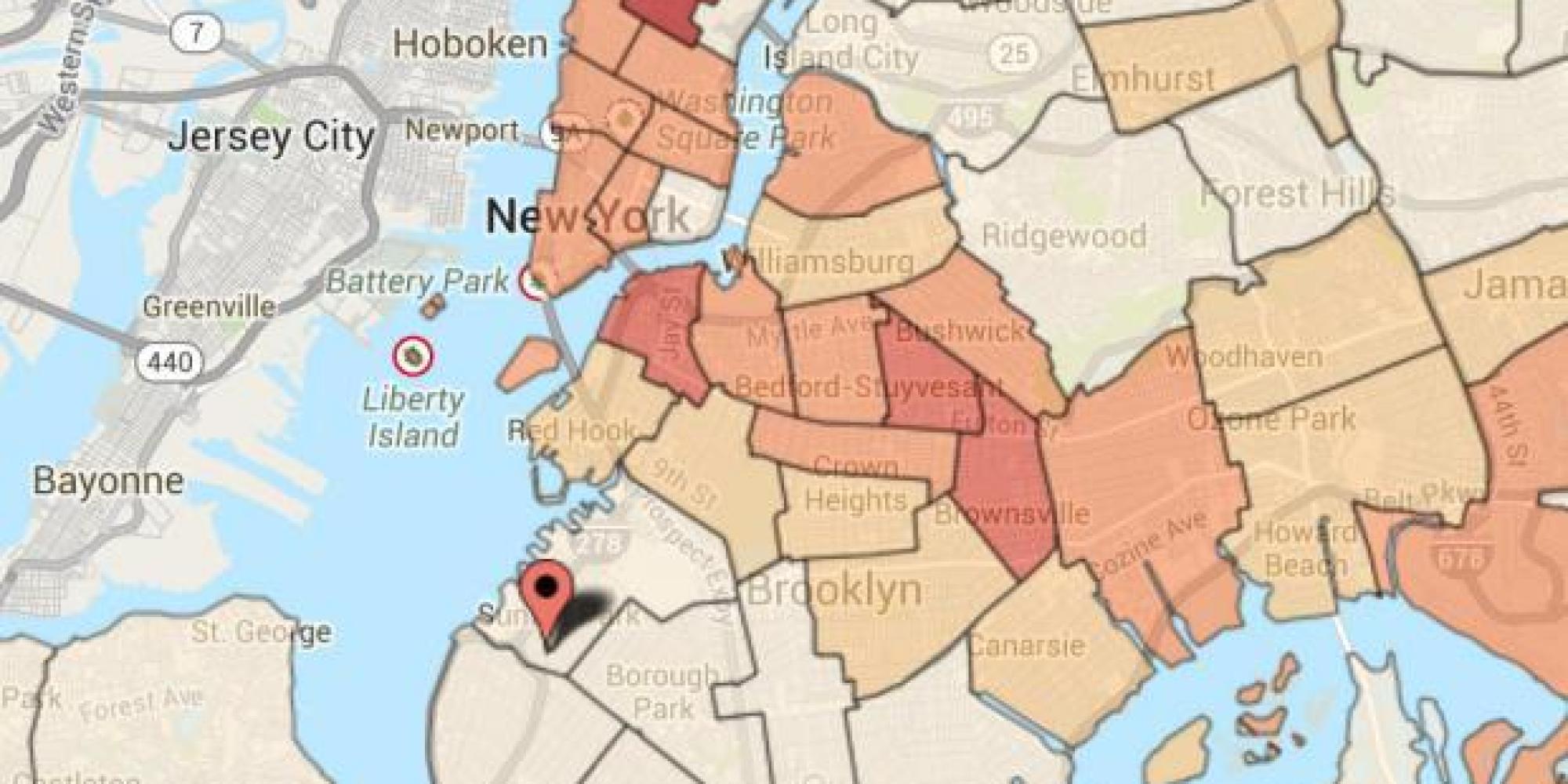 See How Your Neighborhood Fared On NYPD's Interactive Crime Map