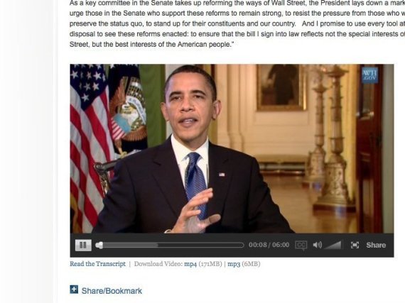 Obama Financial Reform