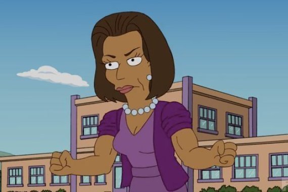 Michelle Obama Simpsons