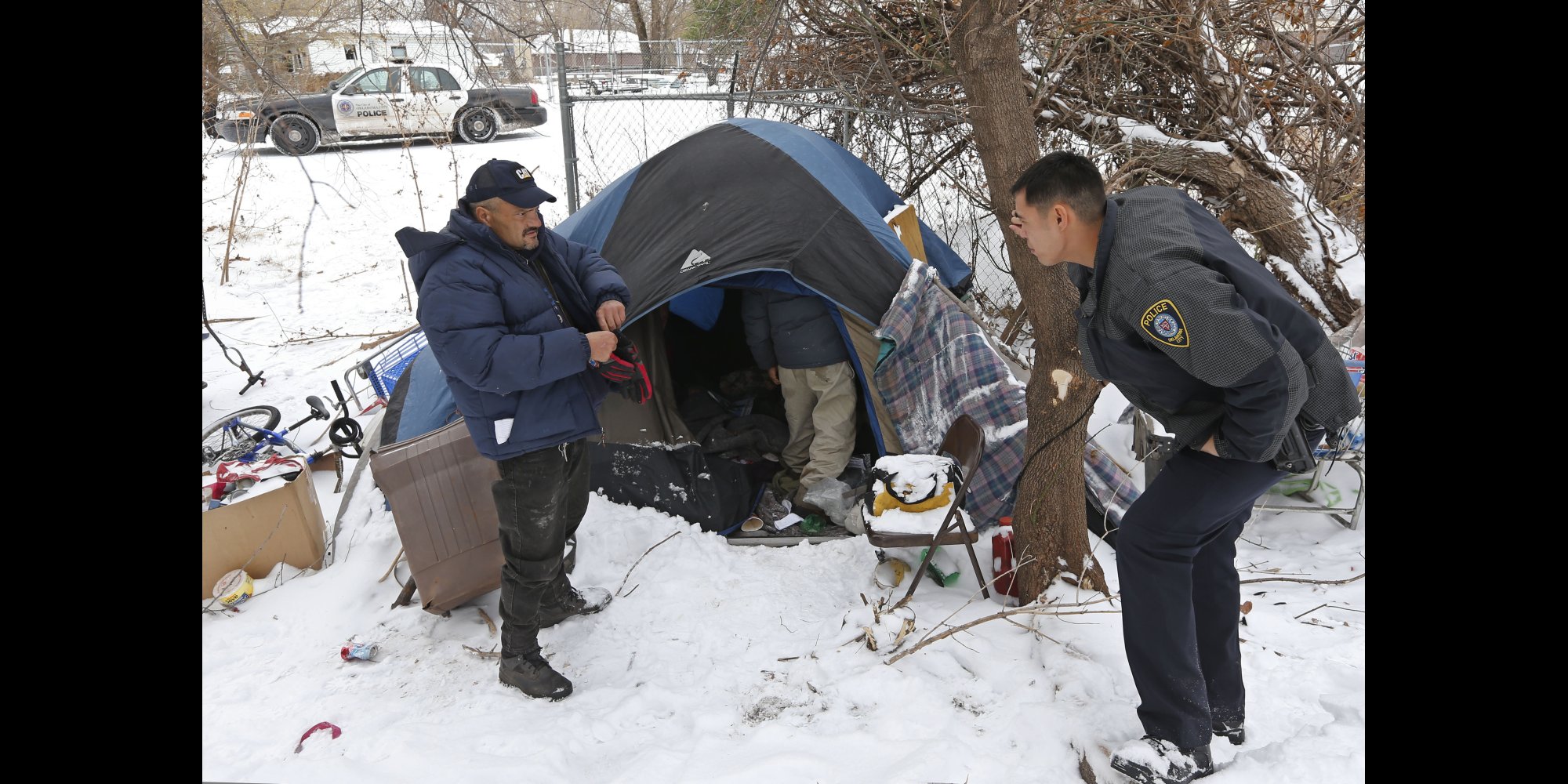 Winter Weather Highlights Plight Of Homeless People Left Out In The ...