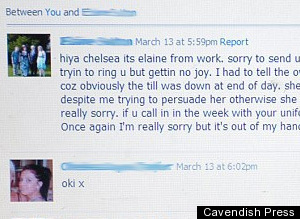 Chelsea Taylor Fired Over Facebook