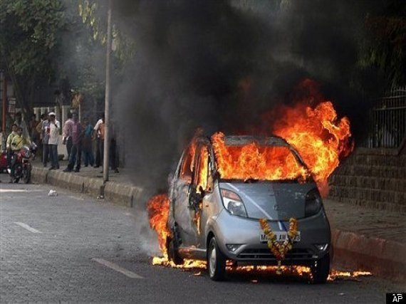 Tata Nano Explodes