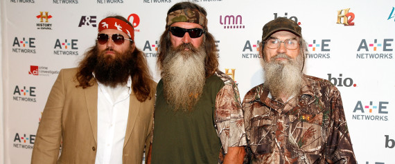 Phil Robertson's anti-gay comments are receiving backlash from the LGBT community. (L-R) Willie Robertson, Phil Robertson and Si Robertson attend the A+E Networks 2012 on May 9, 2012. (Andy Kropa/WireImage) | Andy Kropa via Getty Images