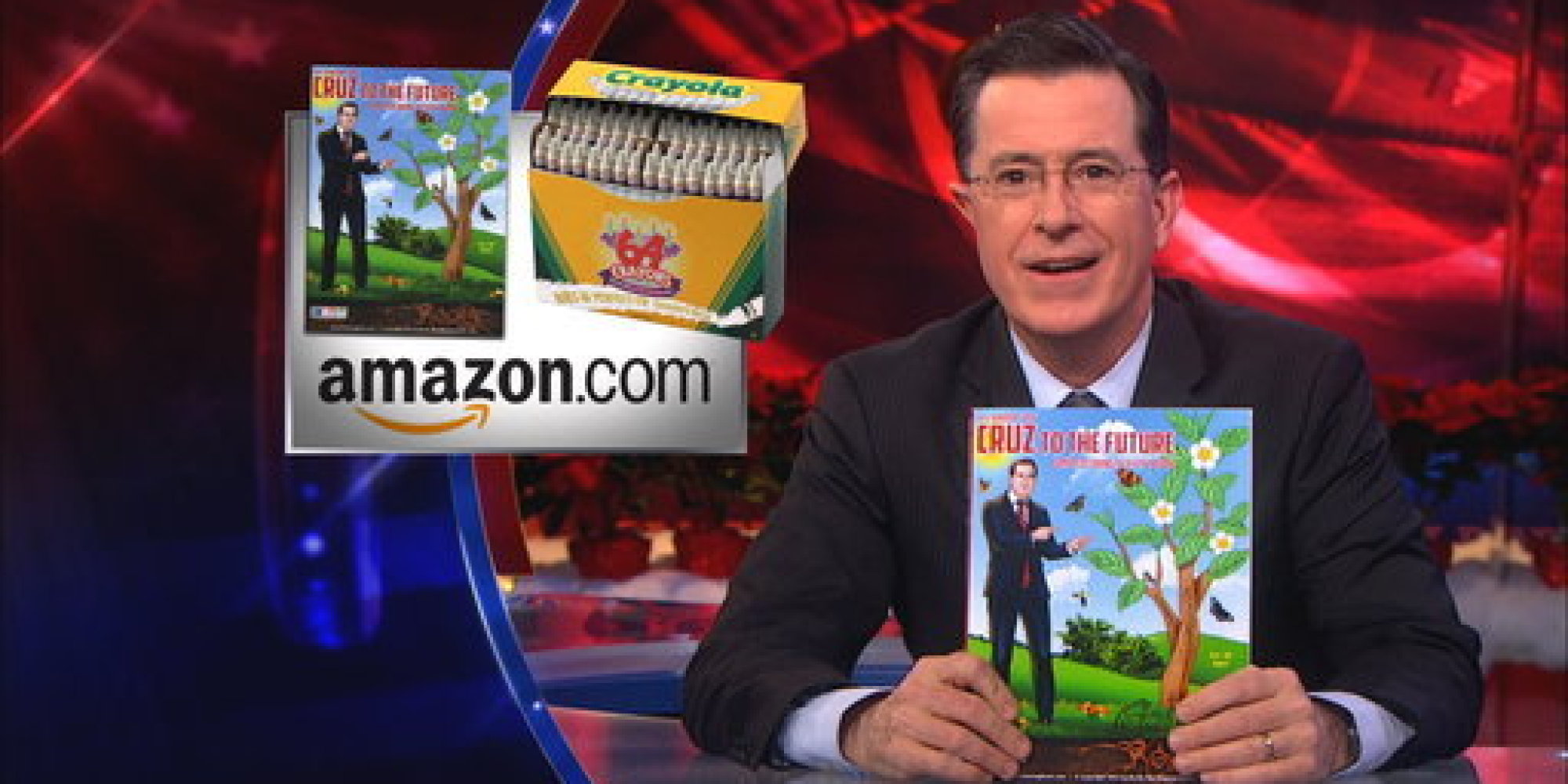 Colbert Examines Ted Cruz's Coloring Book, Which Is A Real Thing That