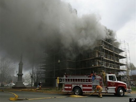 Pittsboro Courthouse Fire