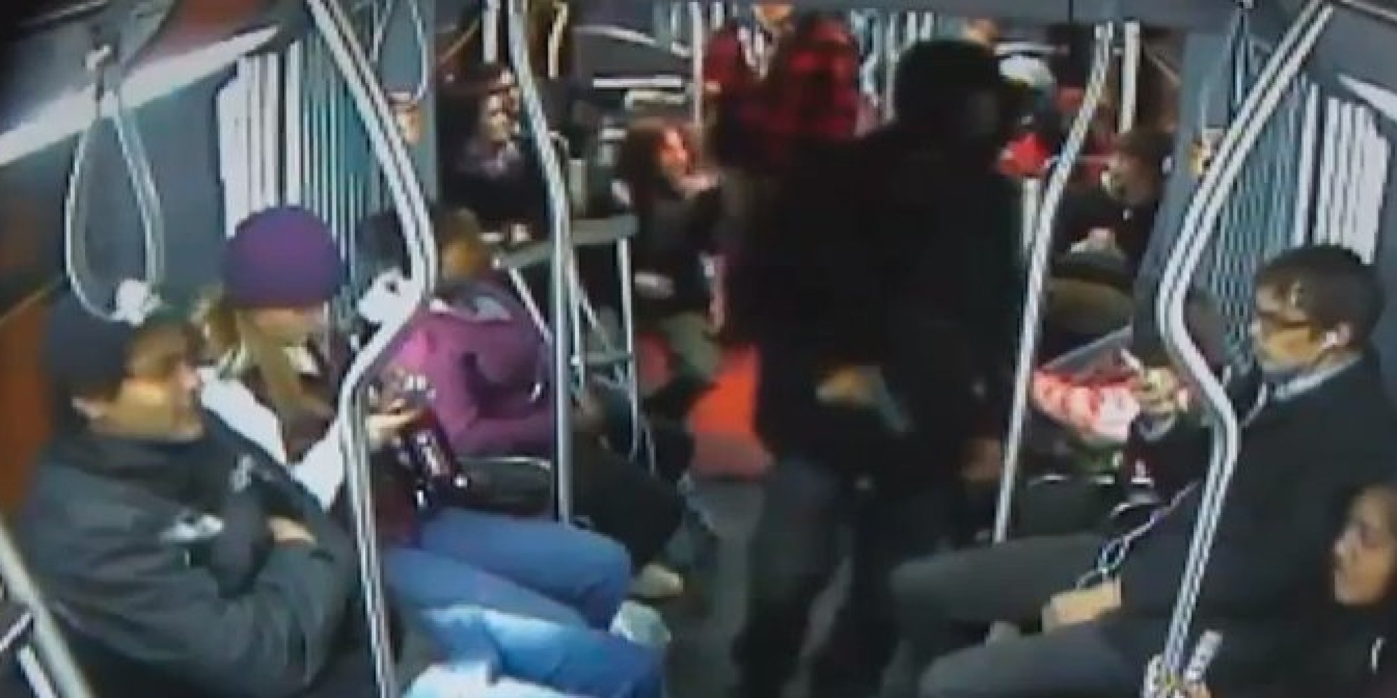 Bus Passengers Wrestle Armed Robber To The Ground In Striking 