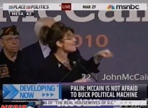 Palin Heckled