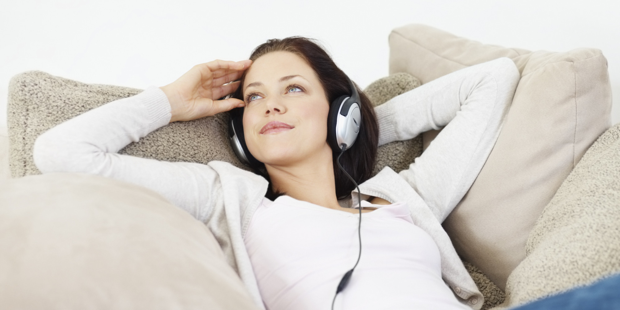 lady listening to music