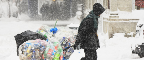 homeless in winter storm