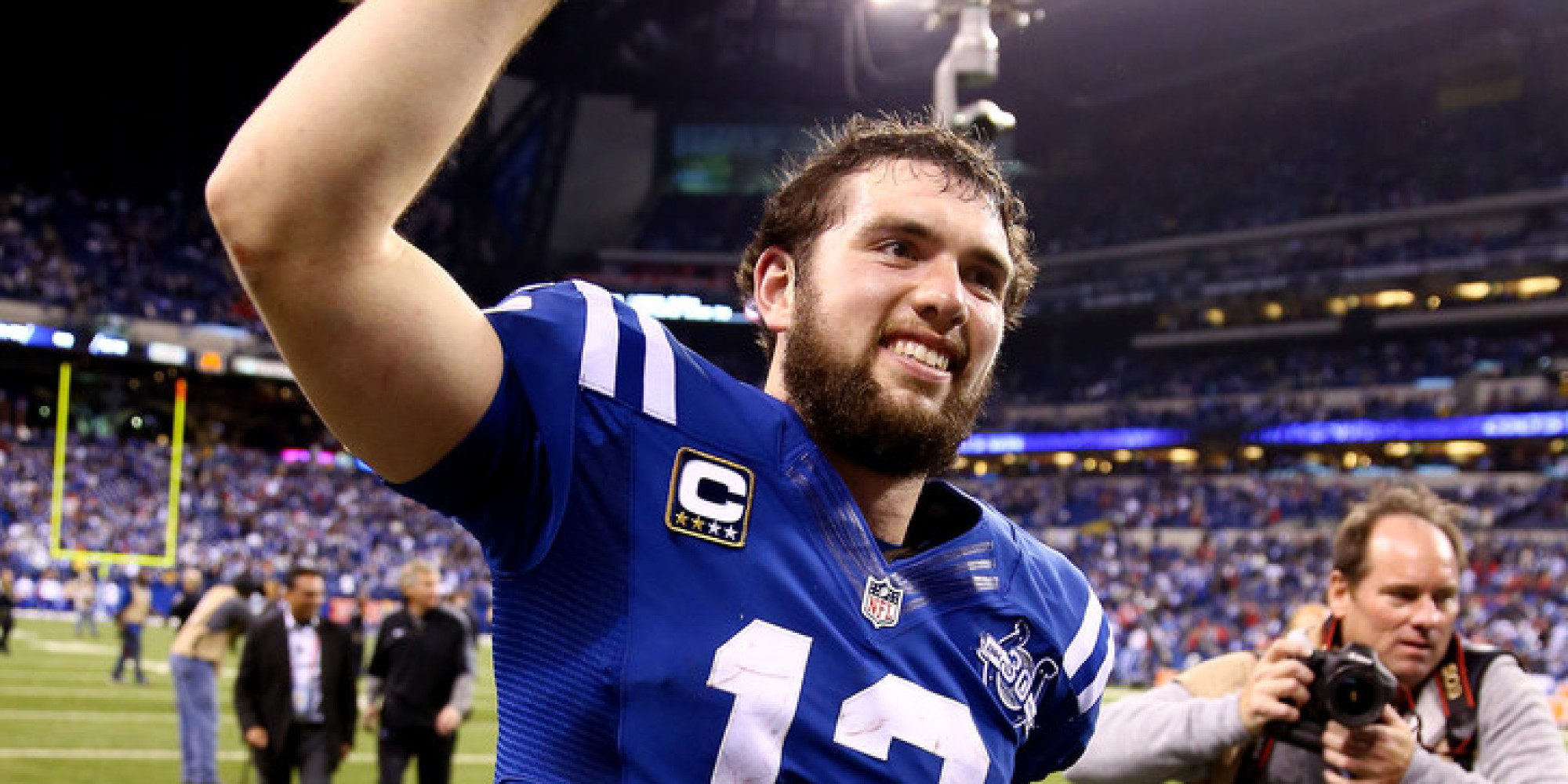 Naked Andrew Luck Accidentally Photobombed Pat McAfees 