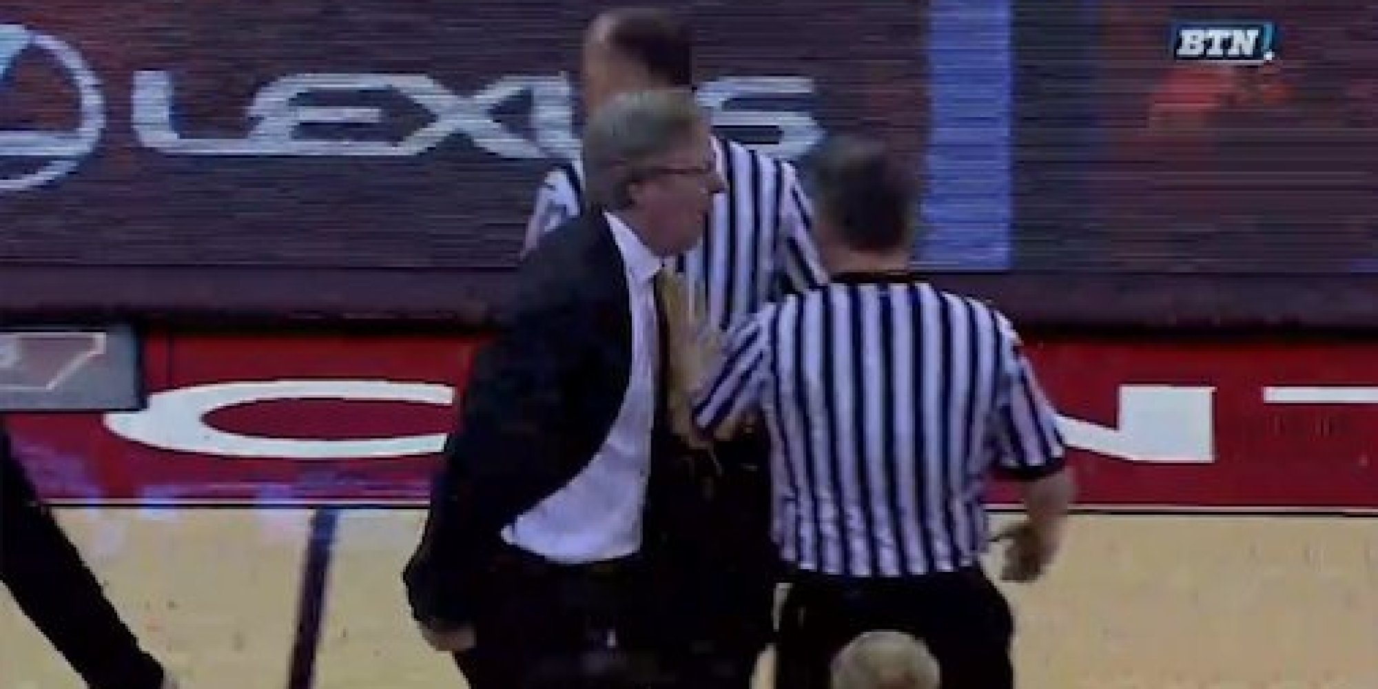 Iowa Coach Fran McCaffery Ejected After Making Contact With Official
