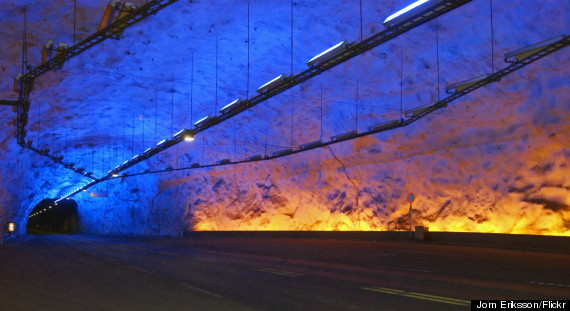 25 Reasons Norway Is The Greatest Place On Earth O-LRDAL-ROAD-TUNNEL-570