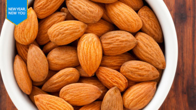 Bowl of almonds