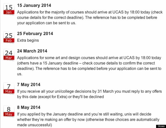 Ucas personal statement deadline 2014