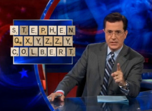 Stephen Colbert On The Scrabble...