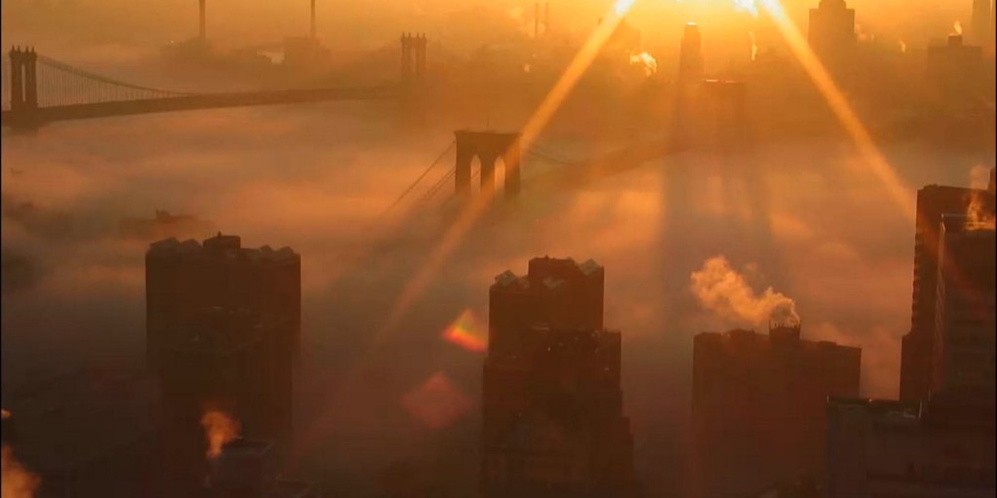 Beautiful Fog Rolls Over New York City (PHOTOS) HuffPost