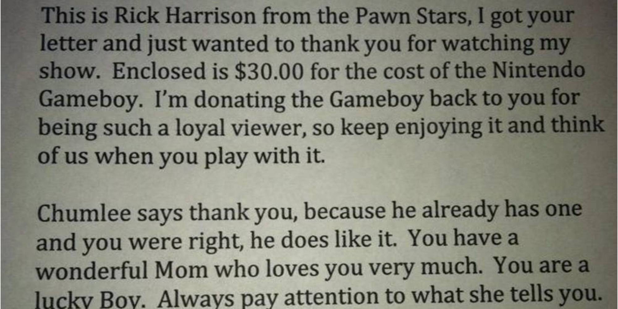 LOOK: 'Pawn Stars' Reality Star Responds To Letter From Little Boy With Autism