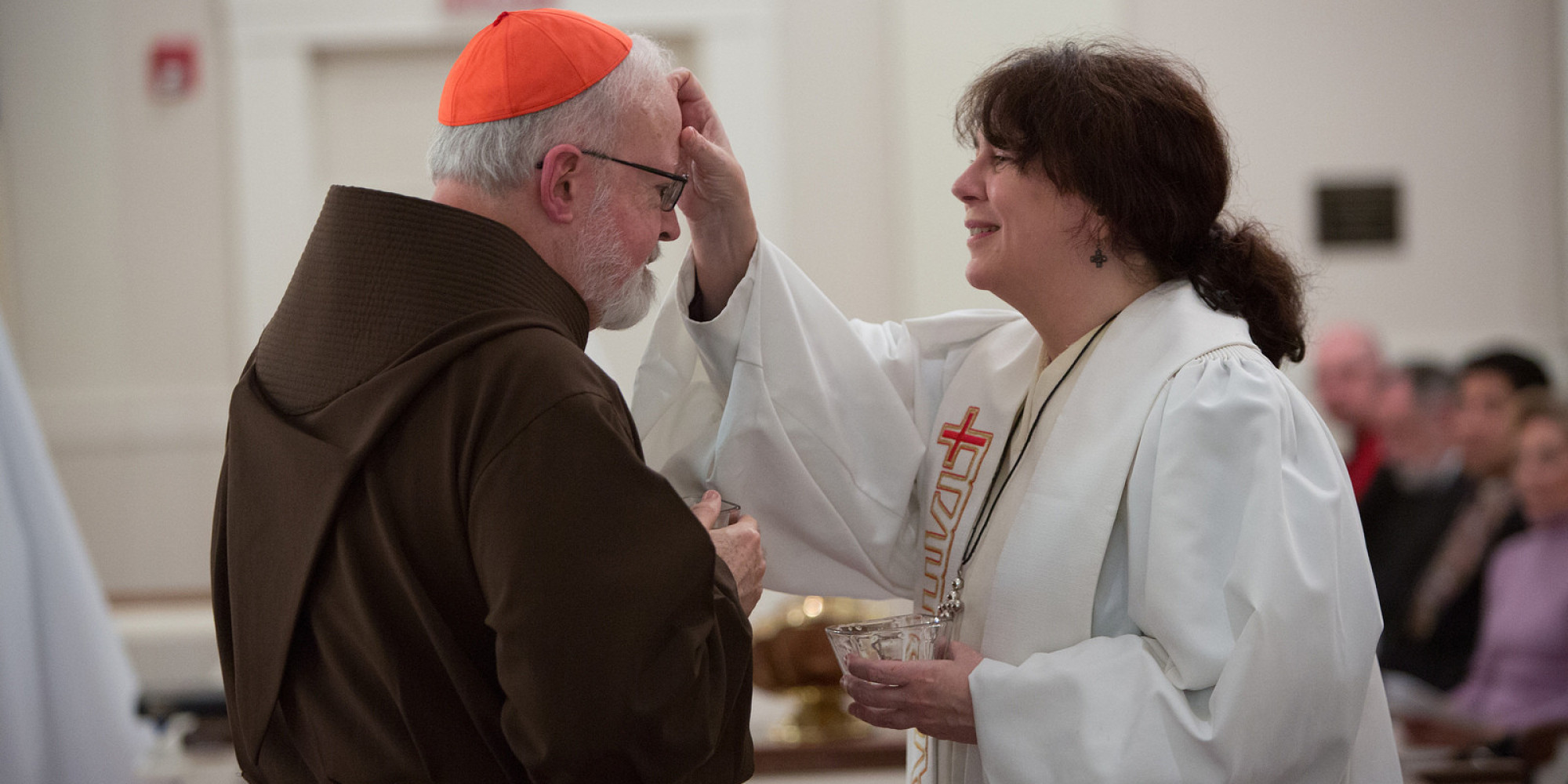 Image result for cardinal o',malley blessing woman bishop