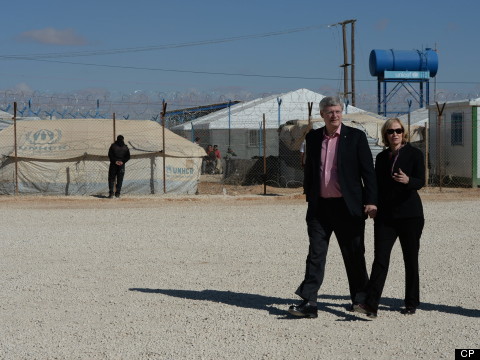 Harper 'Touched' By Tour Of Refugee Camp