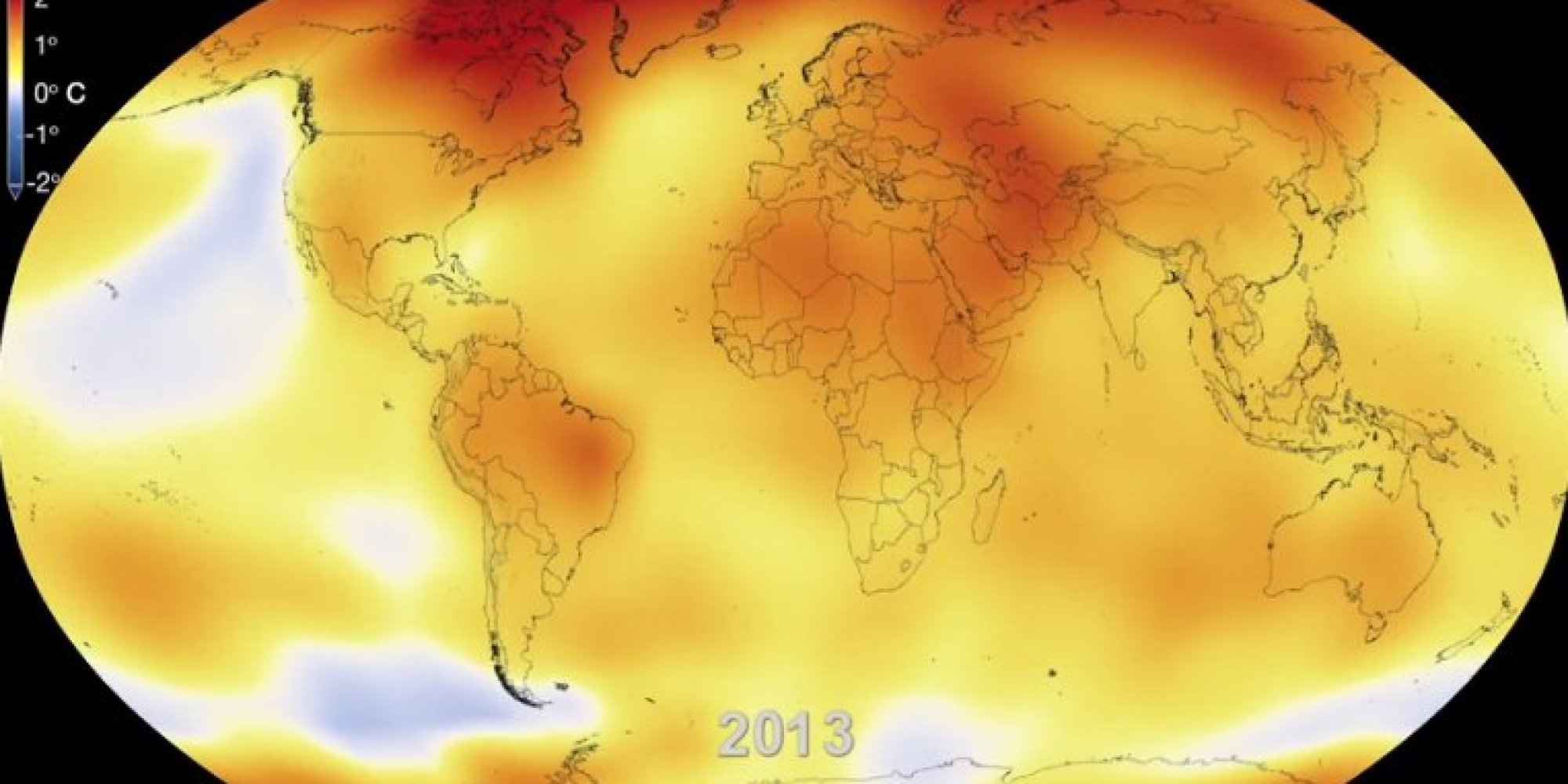 Nasa Graphic Shows Six Terrifying Decades Of Global Warming Video Huffpost