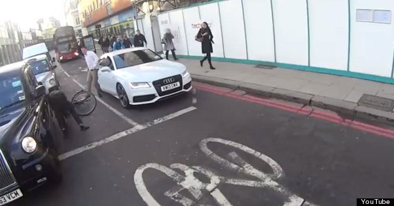 Shocking Road Rage Video Shows Driver Punching Cyclist In Central London 