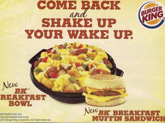 Burger King Brunch Mimosas Breakfast
